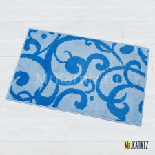 Коврик в ванную Узоры гол/синий