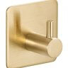 Настенные крючки для ванной и кухни для полотенец Г-образные квадрат золото 1 шт фото 1