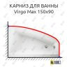 Карниз для ванны Cersanit Virgo Max 150х90 (Усиленный 25 мм) MrKARNIZ фото 1